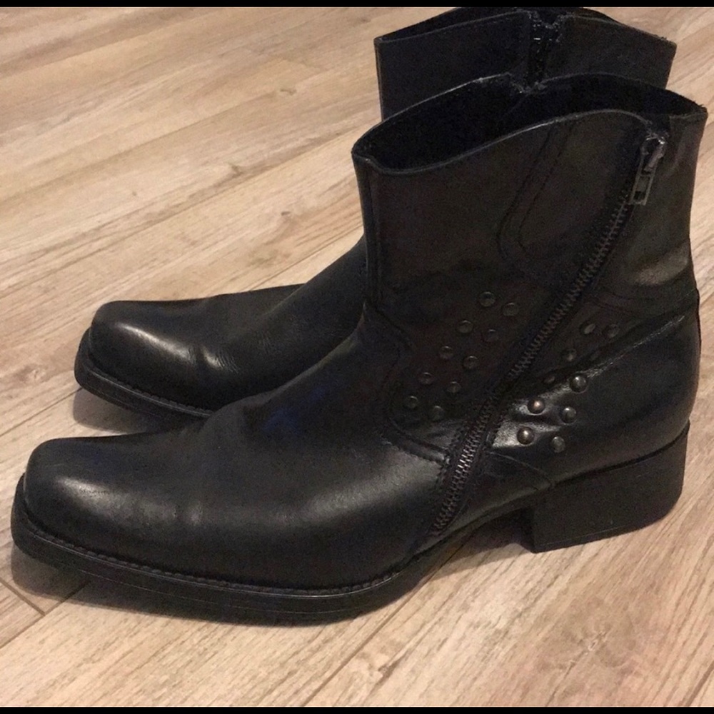 Aldo Genuine Leather Black Ankle boots